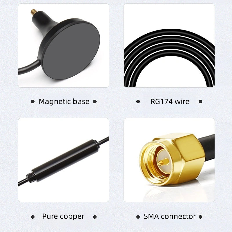 High-magnetic 4G suction cup antenna, supports 3GGPRSGSMNB-IoTLTE signals