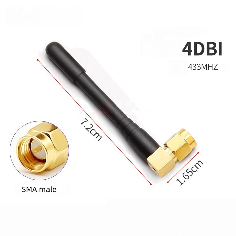 433MHz High Gain LoRa Antenna, Rubber Duck Chili Antenna for Data Transmission Router Module, Signal Boost