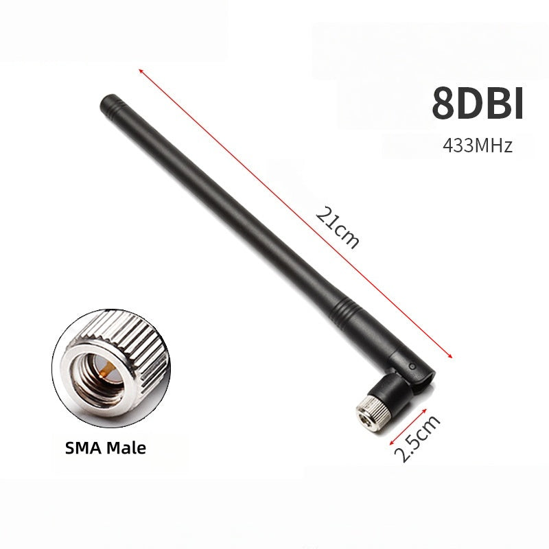 433MHz High Gain LoRa Antenna, Rubber Duck Chili Antenna for Data Transmission Router Module, Signal Boost