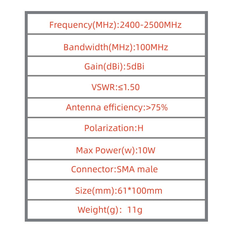 2.4GHz T-shaped SMA omnidirectional antenna for FPV drone video transmission antenna