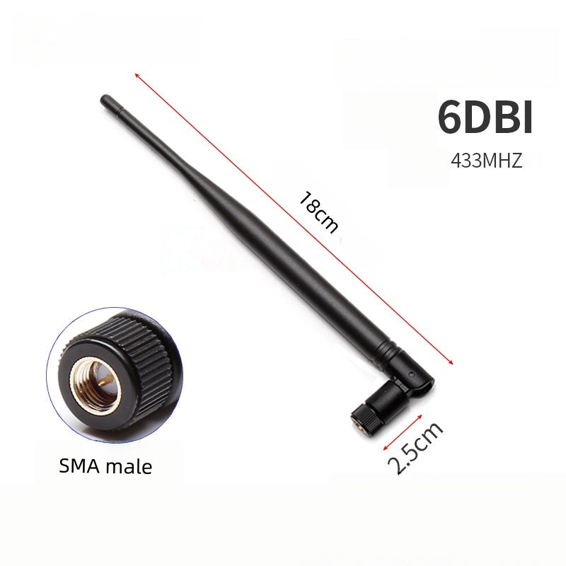 433MHz High Gain LoRa Antenna, Rubber Duck Chili Antenna for Data Transmission Router Module, Signal Boost