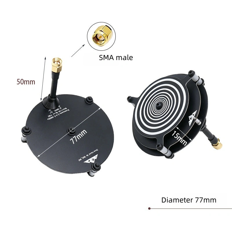 2.4G 9dBi Linear Polarized Directional Antenna, High-Gain Mini Impact-Resistant FPV Drone Antenna