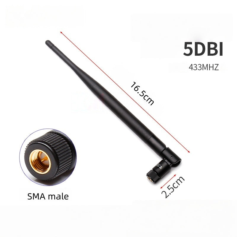 433MHz High Gain LoRa Antenna, Rubber Duck Chili Antenna for Data Transmission Router Module, Signal Boost