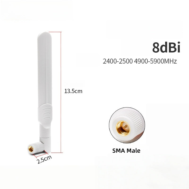 Dual-Band 2.4G/5.8G Paddle Antenna, Black Version, Foldable SMA Rubber Duck Antenna for WiFi Router
