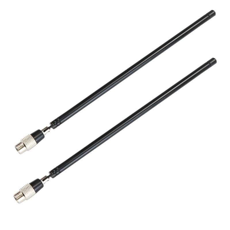 88MHz - 1GHz SMA male connector male pin black selfie extendable pull rod antenna, stainless steel antenna