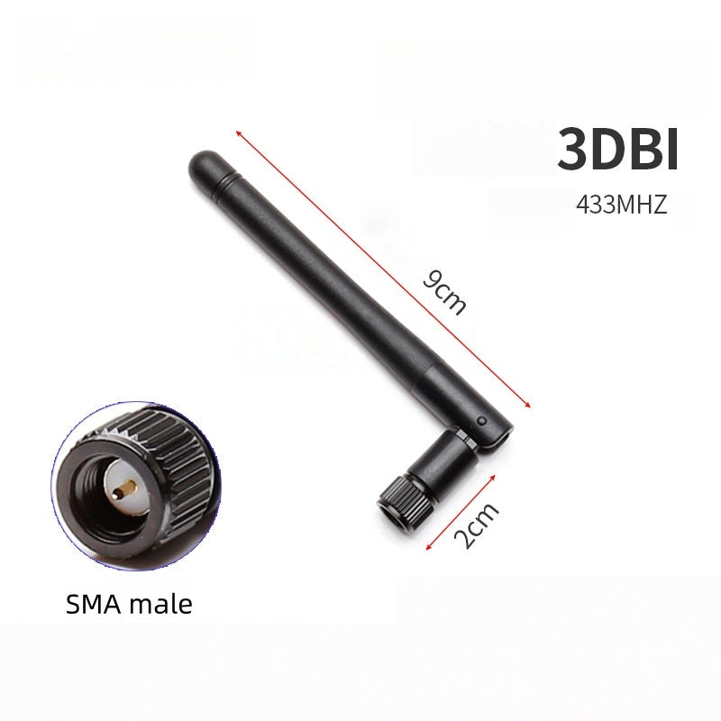 433MHz High Gain LoRa Antenna, Rubber Duck Chili Antenna for Data Transmission Router Module, Signal Boost