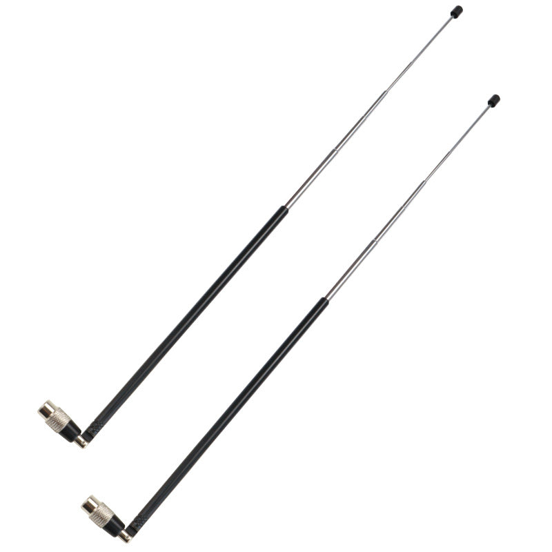 88MHz - 1GHz SMA male connector male pin black selfie extendable pull rod antenna, stainless steel antenna