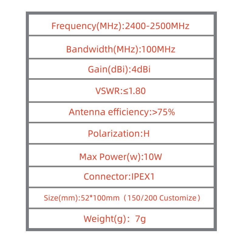 2.4G T-shaped antenna for drone, FPV racing aircraft antenna