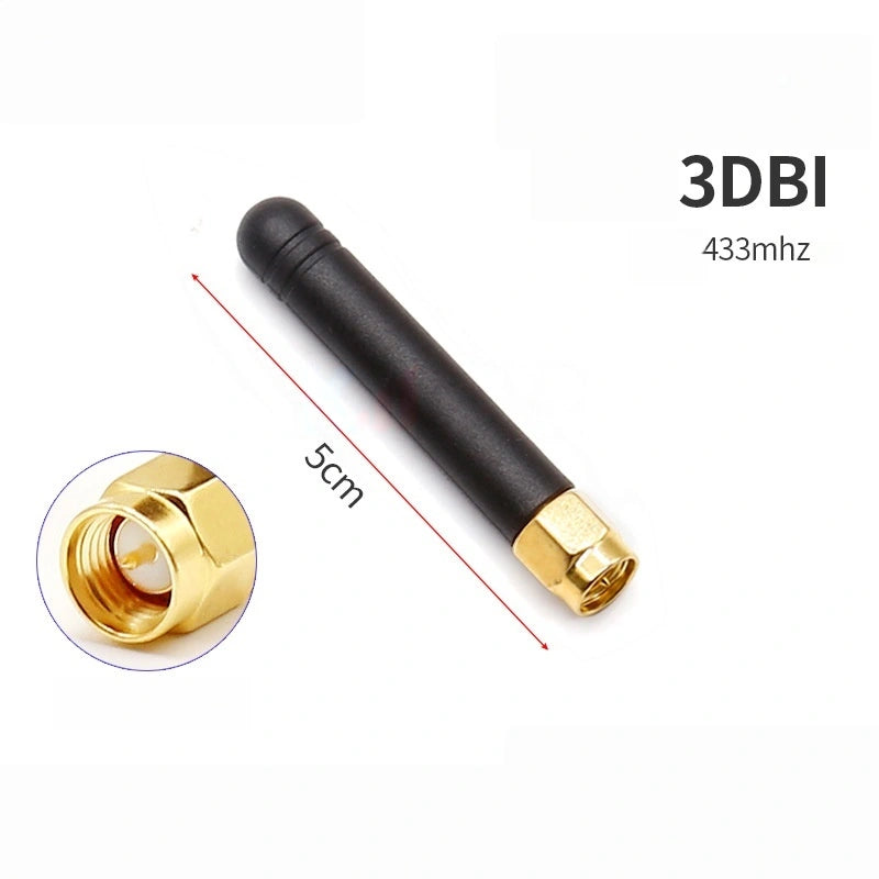 433MHz High Gain LoRa Antenna, Rubber Duck Chili Antenna for Data Transmission Router Module, Signal Boost