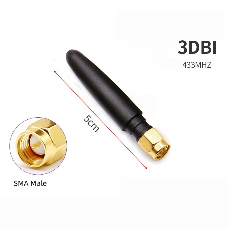 433MHz High Gain LoRa Antenna, Rubber Duck Chili Antenna for Data Transmission Router Module, Signal Boost
