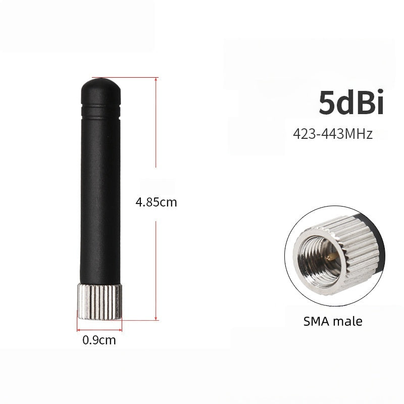 433MHz High Gain LoRa Antenna, Rubber Duck Chili Antenna for Data Transmission Router Module, Signal Boost
