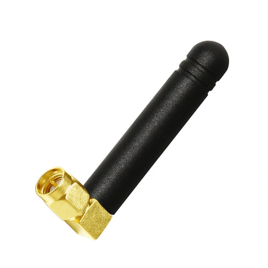Full-band Ultra-short Mini Rubber 5G Rod Antenna, SMA Right Angle Male Connector