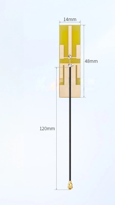 2.4G/5G/5.8G 8dBi Dual-Band Internal Antenna, High-Gain PCB Antenna for Wireless WiFi & Bluetooth Modules